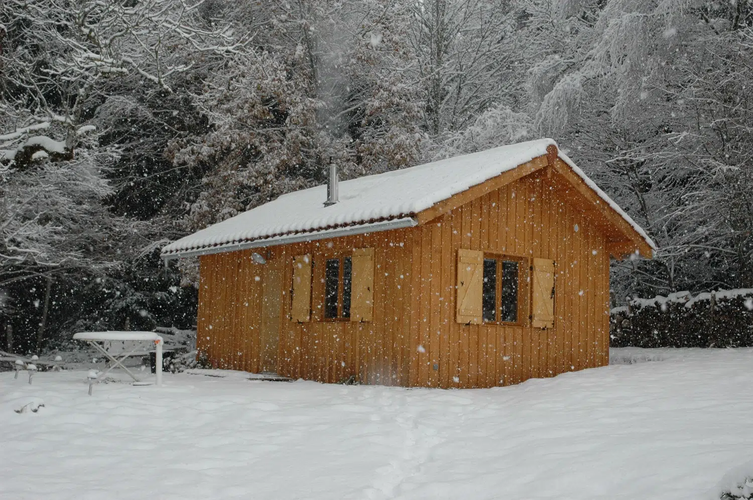 L'isolation d'une maison en bois en plein hiver