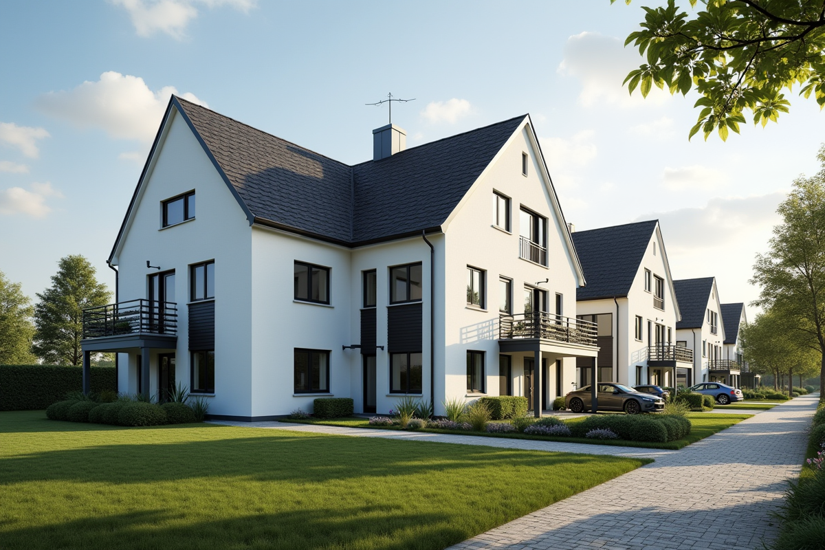 Immeuble résidentiel moderne en banlieue d'IlleetVilaine